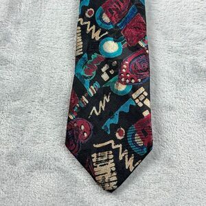 Christian Dior Jeune Homme Tie Abstract Dacron 3"x53" Novelty Wedding Party